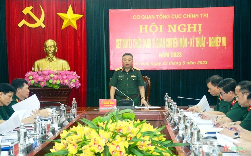 Xét duyệt chức danh sĩ quan chuyên môn - kỹ thuật - nghiệp vụ